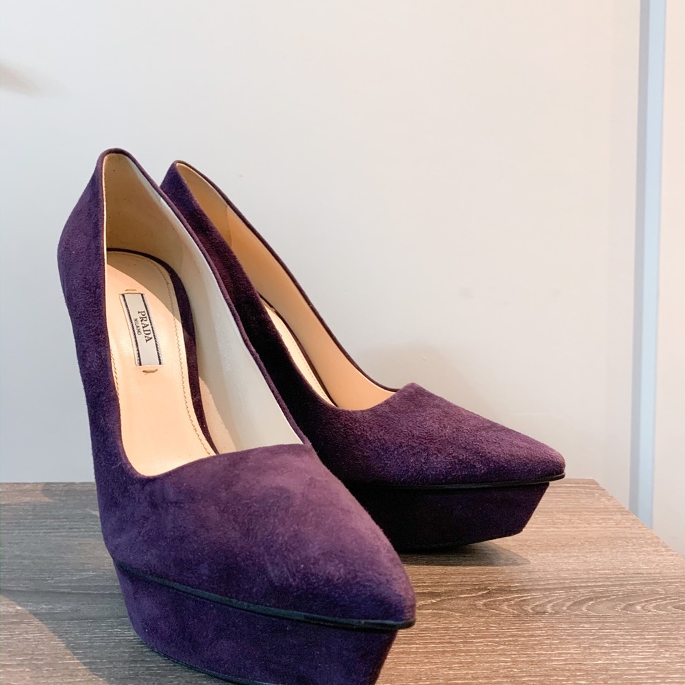 Prada platform heels